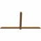 Ekena Millwork Eugene Smooth Timber Gable Bracket, Western Red Cedar, 72"W x 39"H x 1 1/2"D x 3 1/2"F, 13/12 Pitch GBW072X39X0204EUG00SWR - alternate 5